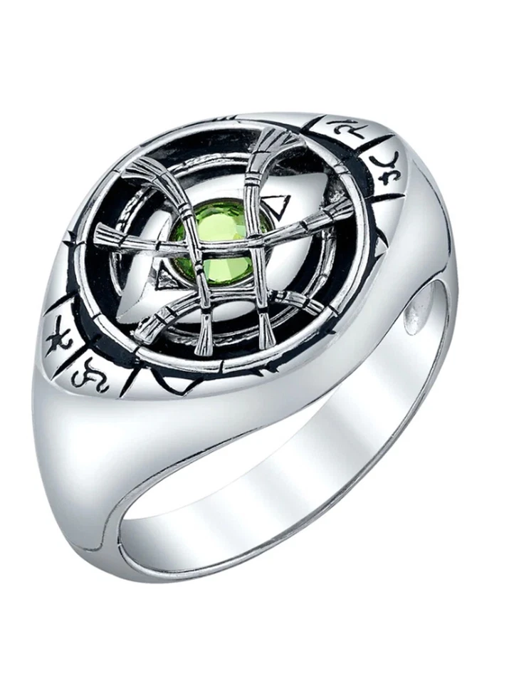 Anel RockLove x Marvel Doutor Estranho Olho de Agamotto tamanho 8 prata esterlina - Imagem 3 de 4