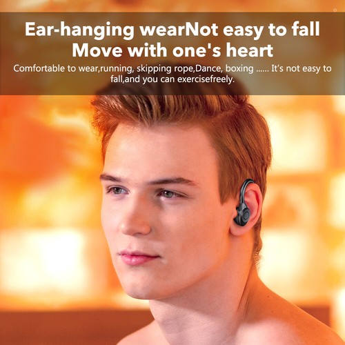 Over Ear Wireless Earhooks Bluetooth 5.3 Earbuds TWS Sport Headphones Sweatproof - Picture 7 of 17