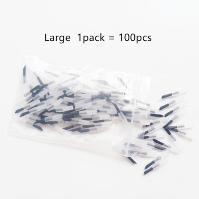 Dental Disposable Composite Brush Tips Applicator + Free Handle New Shape 3Color