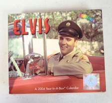 ELVIS PRESLEY - 2004 Year In A Box CALENDAR - in Box EPE signature mini pictures