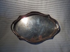 Antique Old Sheffield Silver Plate on Copper Galleried Serving Butler’s Tray