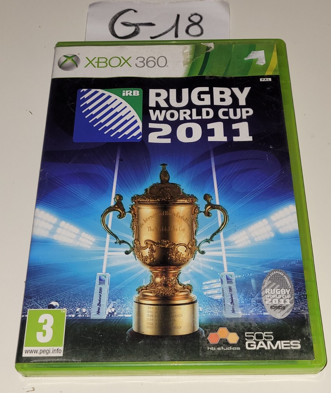 Microsoft Xbox 360 - Rugby World Cup 2011 - Complet - Bon État