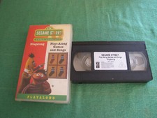 Sesame Street Play-Along Games and Songs Singalong VHS