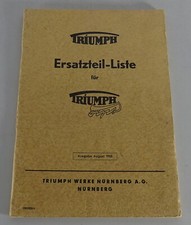 Teilekatalog / Ersatzteilliste Triumph Motorrad Fips Standard 49 ccm Stand 1955