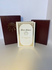 Holy Bible Catholic The Comfort Edition Gold Trimmed Pages Brown/Mahogany Box Pr