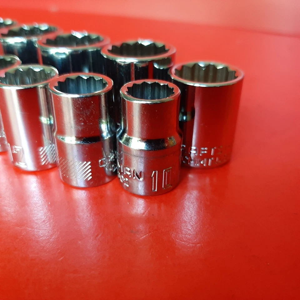 NEW CRAFTSMAN 10 Piece 3/8" Drive Shallow METRIC 12 Point Socket Set 10-19mm - Image 4 of 4