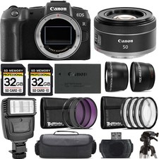 Canon EOS RP Mirrorless Camera 50mm f/1.8 STM Lens Flash- Kit