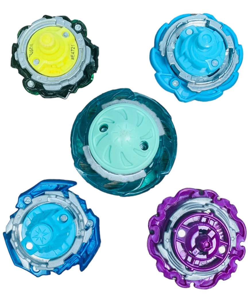 Beyblade Burst Hasbro lot of 5 Beyblades + 2 Random Launchers Anime Bey  Toys