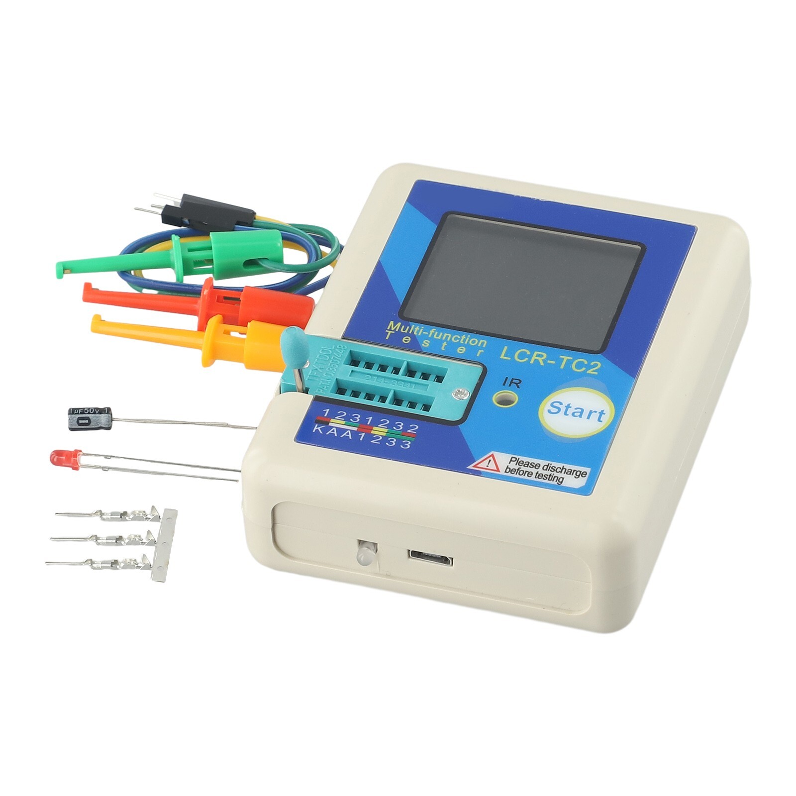 Multimeter Transistor Tester Light Emitting Diode MOS/PNP/NPN Resistor
