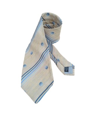 KENZO Floral Ties for Men for sale | eBay KENZO HOMME Yellow Striped Floral Silk Tie ITALY 58\