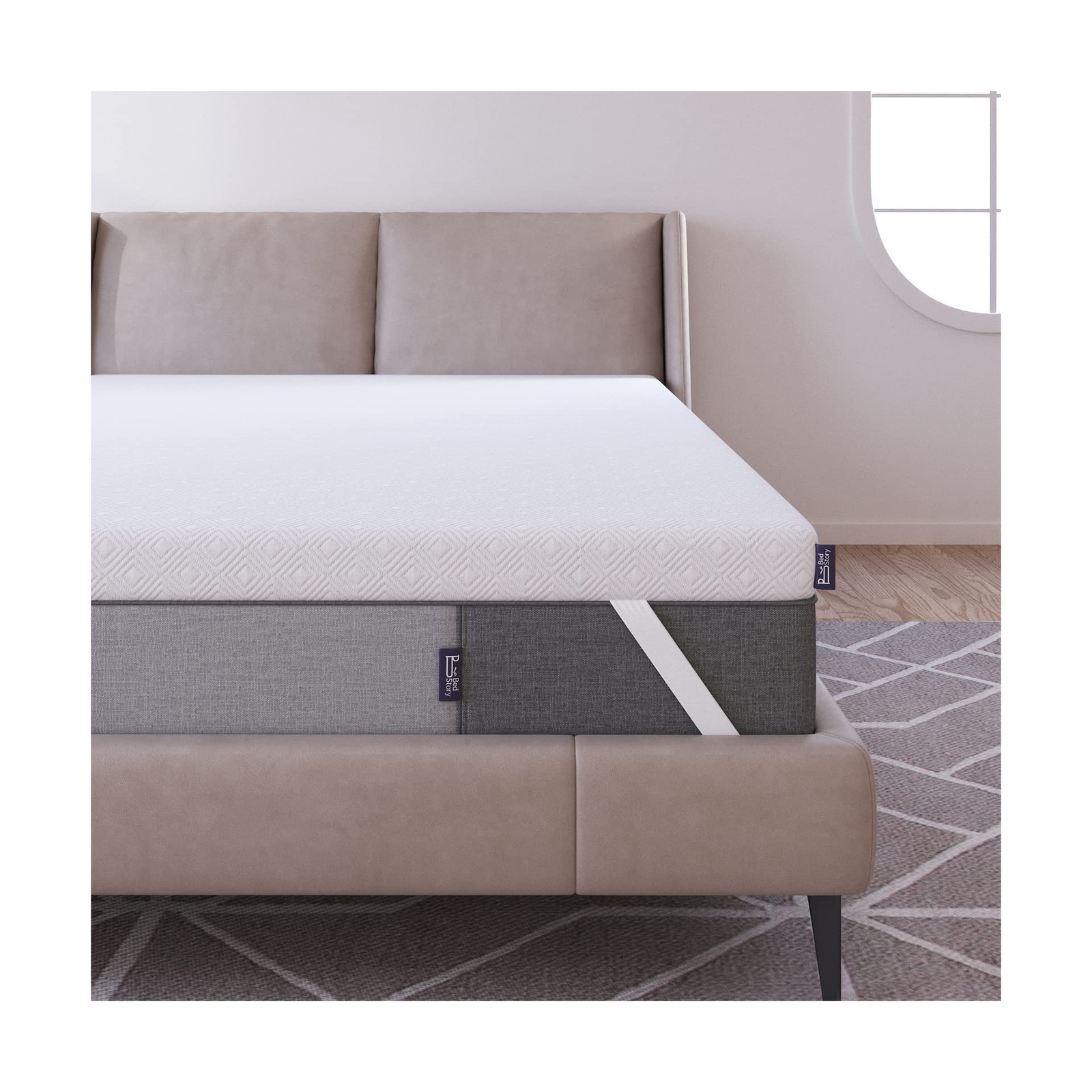 BedStory Extra Firm Mattress Topper Queen, 3 Inch Deep Sleep Mattress Topper eBay