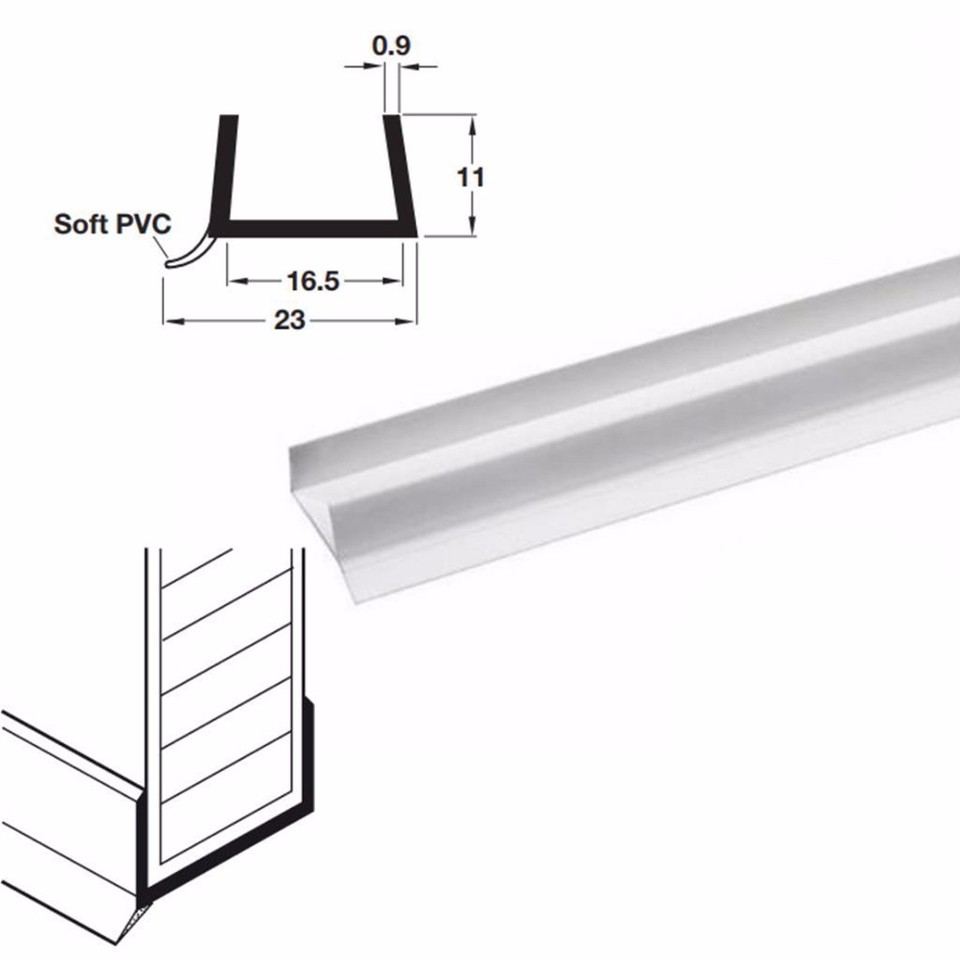 COLLECTION IN PERSON Hafele Kitchen Plinth Sealing Strip Transparent