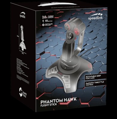 Speedlink Phantom Hawk Flight Stick Joystick Neu Unbenutzt OVP
