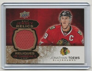 tim hortons nhl jersey relics card