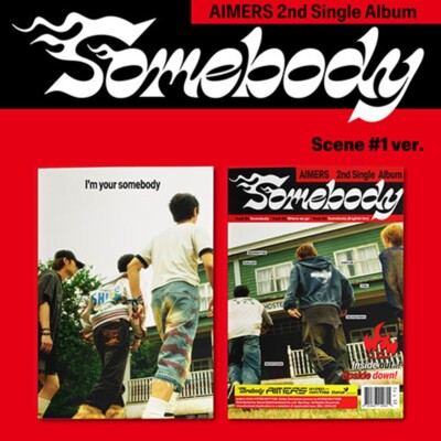 AIMERS 2nd Single Album [SOMEBODY] SCENE #1 Ver. CD+P.Book+P.Card+Poster+Sticker