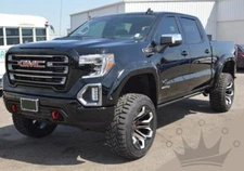 KING FENDER FLARES fits 19-25 GMC SIERRA 1500 5.8' / 6.6' bed size pocket style