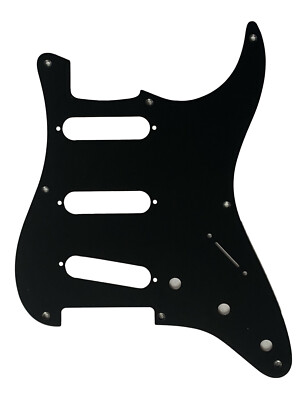 For US Fender 57' 8 Sctew Stratocaster Strat Guitar Pickguard 1 Ply Black Matte
