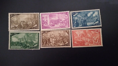 ITALY REP. 1948 - CENTENARY RISORGIMENTO - MNH** - 13 VAL. - CERT. CILIO