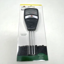 Burpee Electronic Soil Tester for pH & Fertility – No Batteries Needed New