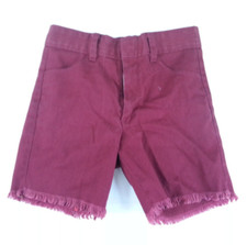 Vtg Original 1970s SEARS Roebuck Kids Size Regular 12 Red Pink Cut Off Shorts