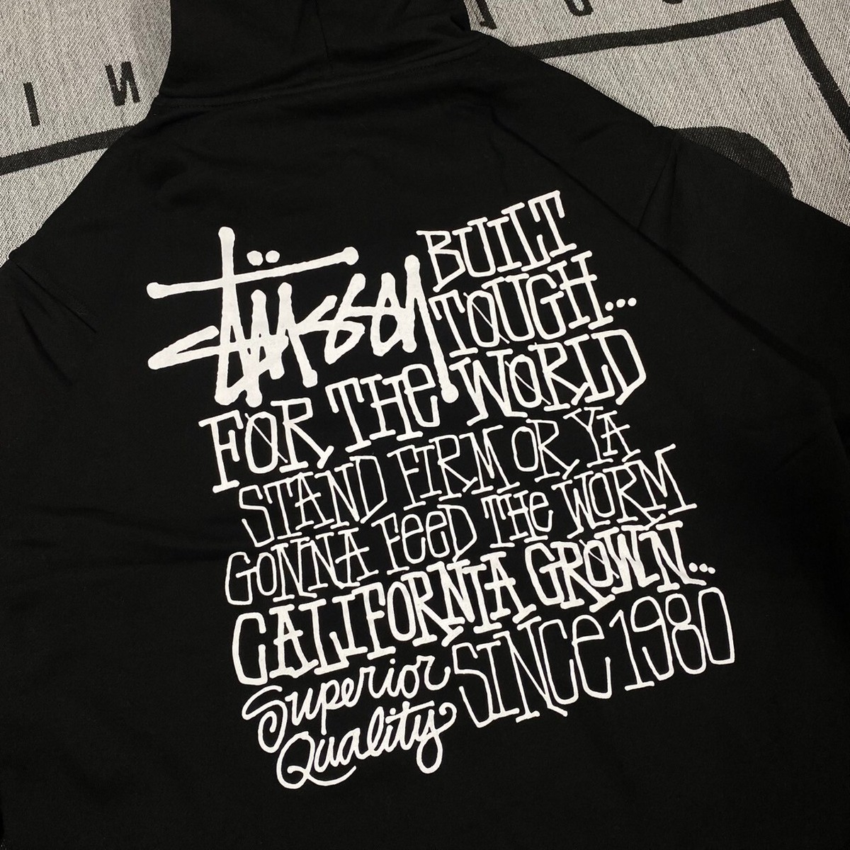 Stussy California Grown Hoodie Black Size Medium | eBay