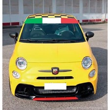 Italian Flag Windscreen Sunstrip For Fiat Abath  Vinyl Sticker