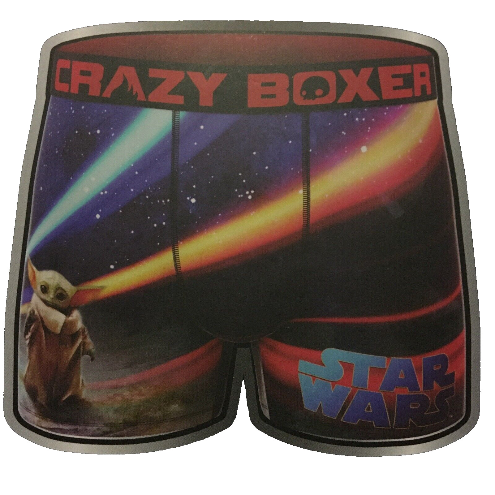 Disney Star Wars THE MANDALORIAN Crazy Boxer Briefs Men's Size XL 40-42 NIP
