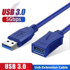 USB Extension Cable Extender Lead 3.0 Male To Female Data Sync 1m to 3m LOT UK