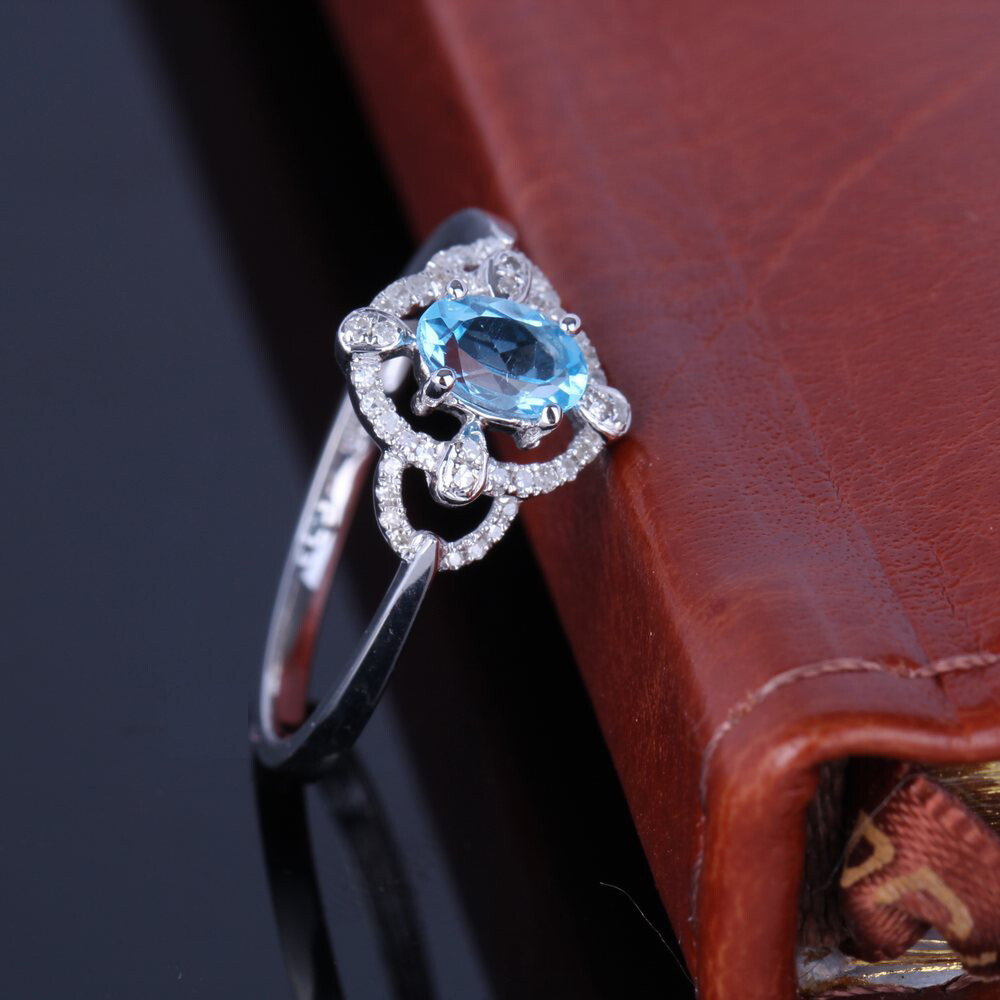 Aliexpress Engagement Ring Test 14k White Gold Engagement Pave - Main Image