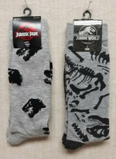 JURASSIC PARK / WORLD - Men's FUN SOCKS - Set of 2 - Size 10-13