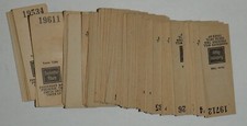 Chicago Burlington & Quincy Railroad 1960's? Hat Check Tickets - lot of 150