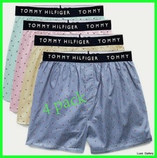 4 Tommy Hilfiger Logo cotton Woven Boxer underwear Boxers Brief Briefs Shorts
