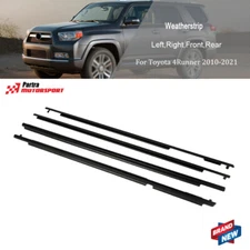 Set of 4 Window Molding Seal Weatherstrip Kit Suit For Toyota 4Runner 2010-2021
