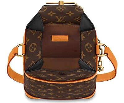 Louis Vuitton Milk Box Shoulder Bag Purse Monogram Brown M44877 Virgil Auth  New