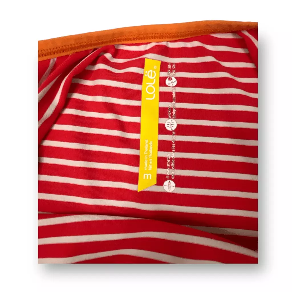 lole striped twist tank-top