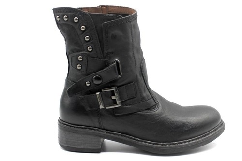 Botas Ciclista Mujer Nero Giardini Botines Bajos Boots Militares Derbi  Beatles | eBay