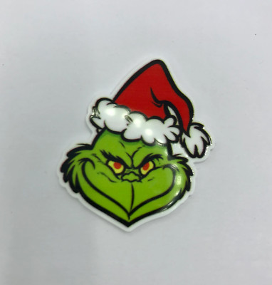 Crooked Smile Grinch Resin Planar Cabochon