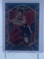 CJ Elleby Blazers 2020-21 Select Blue White Purple Cracked Ice Prizm Rookie #100