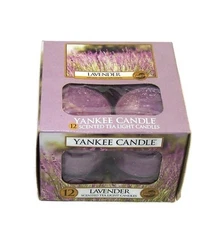 Yankee Candle Lavender Tea Light Candles Box of 12 Floral Summer Lavender New