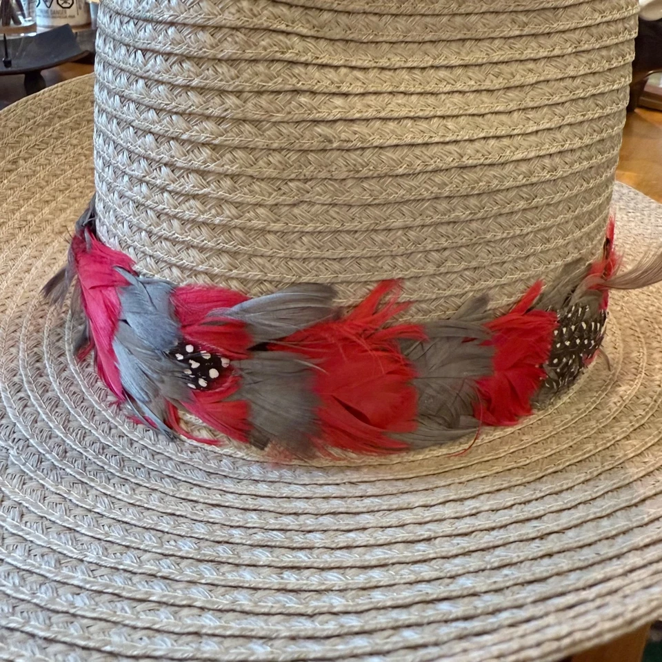 SOMBRERO VAQUERO TEJIDO VINTAGE AÑOS 80 Tejido TALLA 6 7/8 Western Rodeo Paja Sintética Foto 3 de 4