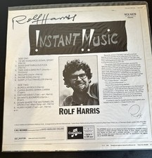 AUTOGRAPHED Rolf Harris Vinyl 12” LP Instant Music 