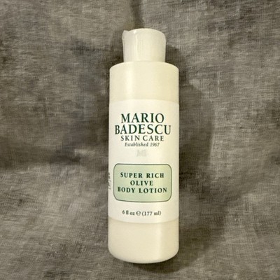 Mario Badescu Super Rich Olive Body Lotion for Dry Skin, 6 Fl Oz
