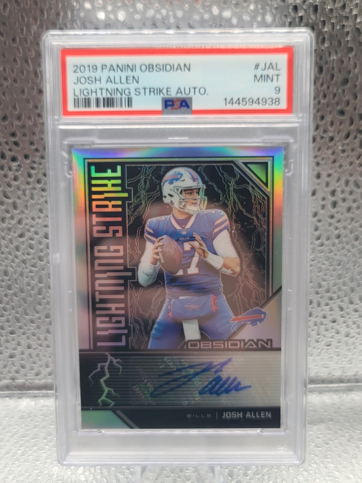 2019 Obsidian Lightning Strike Josh Allen Auto /25 LS-JAL PSA 9 - POP 5