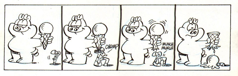 Jim Davis US Acres 7/20 Original comic art Garfield Comic Art