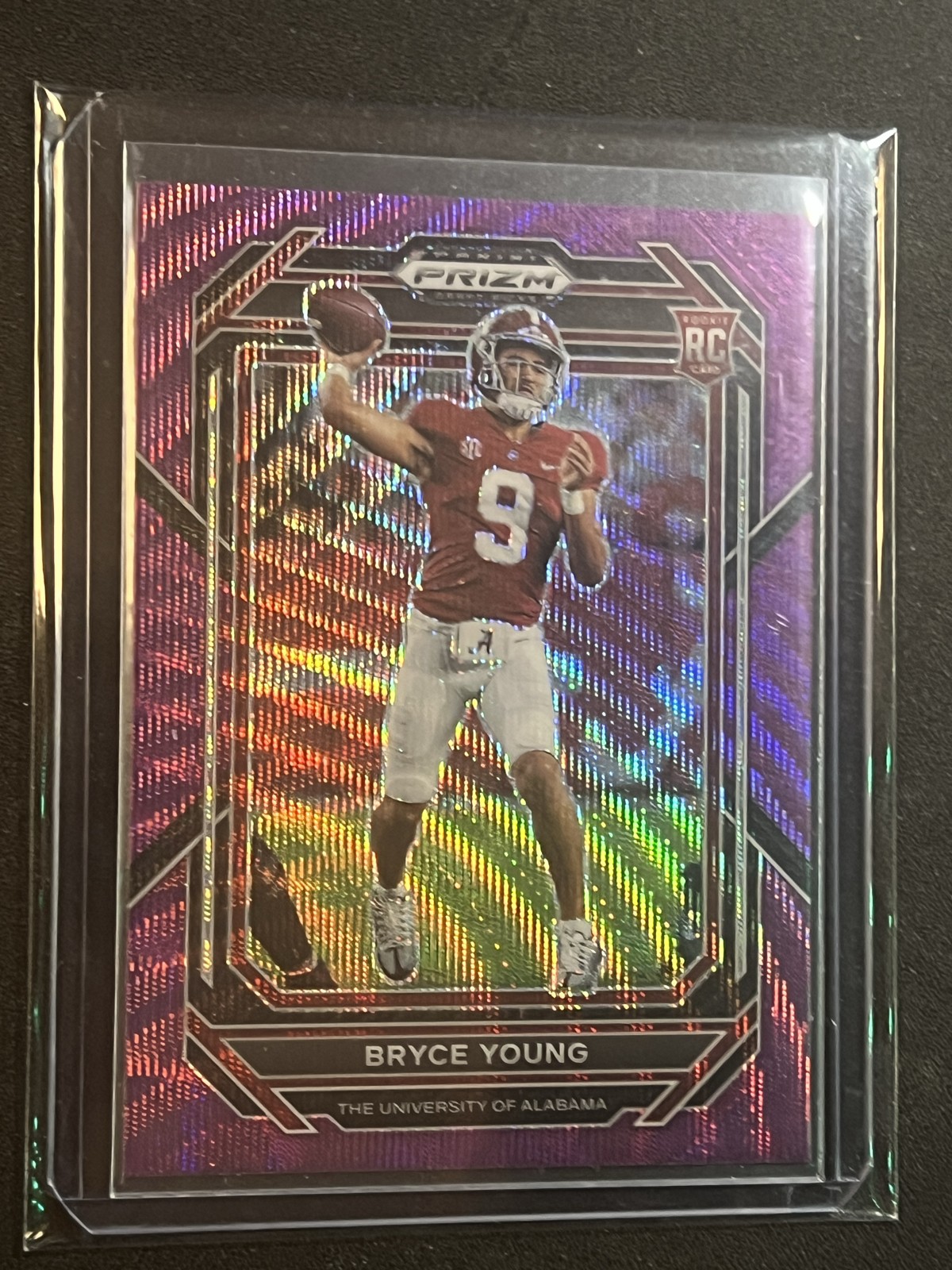 2023 Panini Prizm Draft Picks - Bryce Young #101 Purple Wave Prizm (RC)