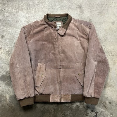 Basic Equipment Leather Bomber Jacket Mens XL Brown Faded Bi Swing VTG