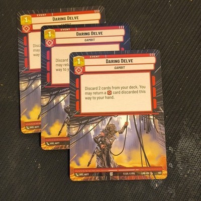 Star Wars Unlimited - x3 Daring Delve Hyperspace 467
