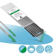 STAHLWERK 10 x WIG Wolfram Elektroden schweißen 1,6 2,4 x 175 mm WP grün je 5