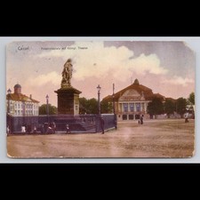 Vintage Postcard Kassel Germany 1914 Posted Historic Scenic View Rivers Monument