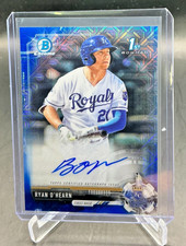 2017 Bowman Chrome RYAN O'HEARN 1st RC Blue Mojo Refractor AUTO 126/150 Royals